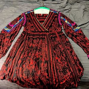 Free People tunic beautiful beading